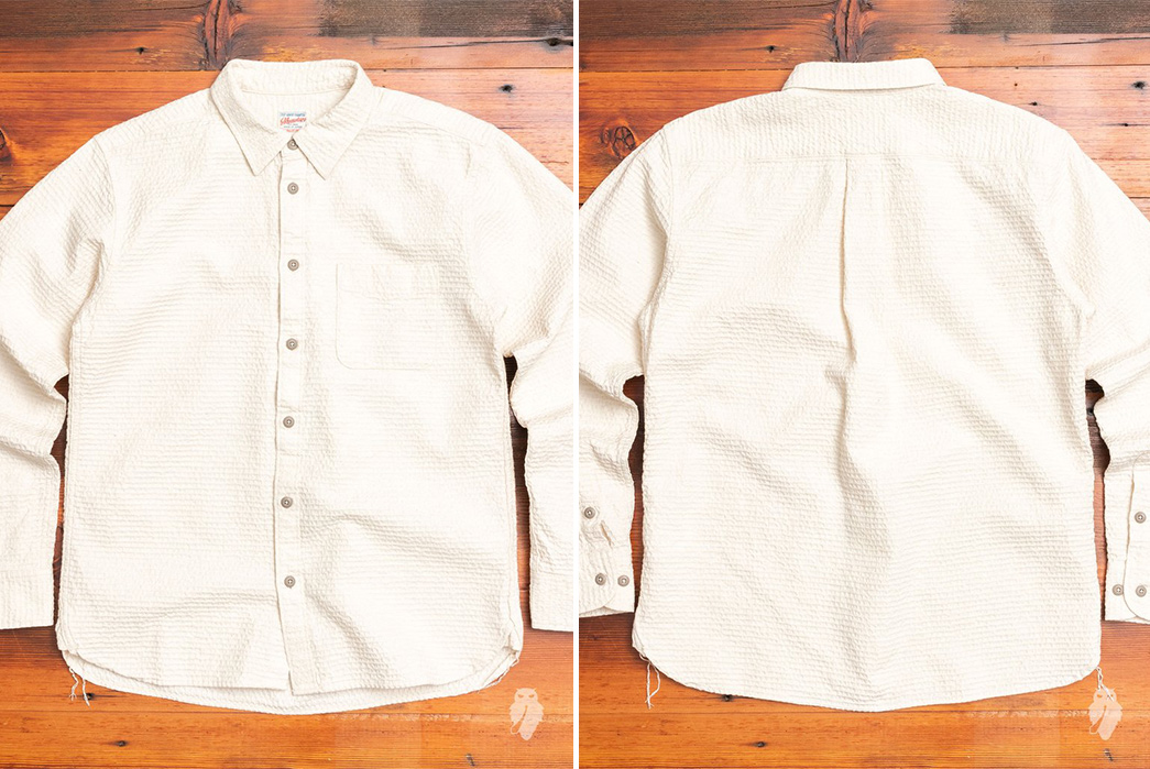 Sashiko-Shirts---Five-Plus-One-3)-Momotaro-Sashiko-Linen-Shirt