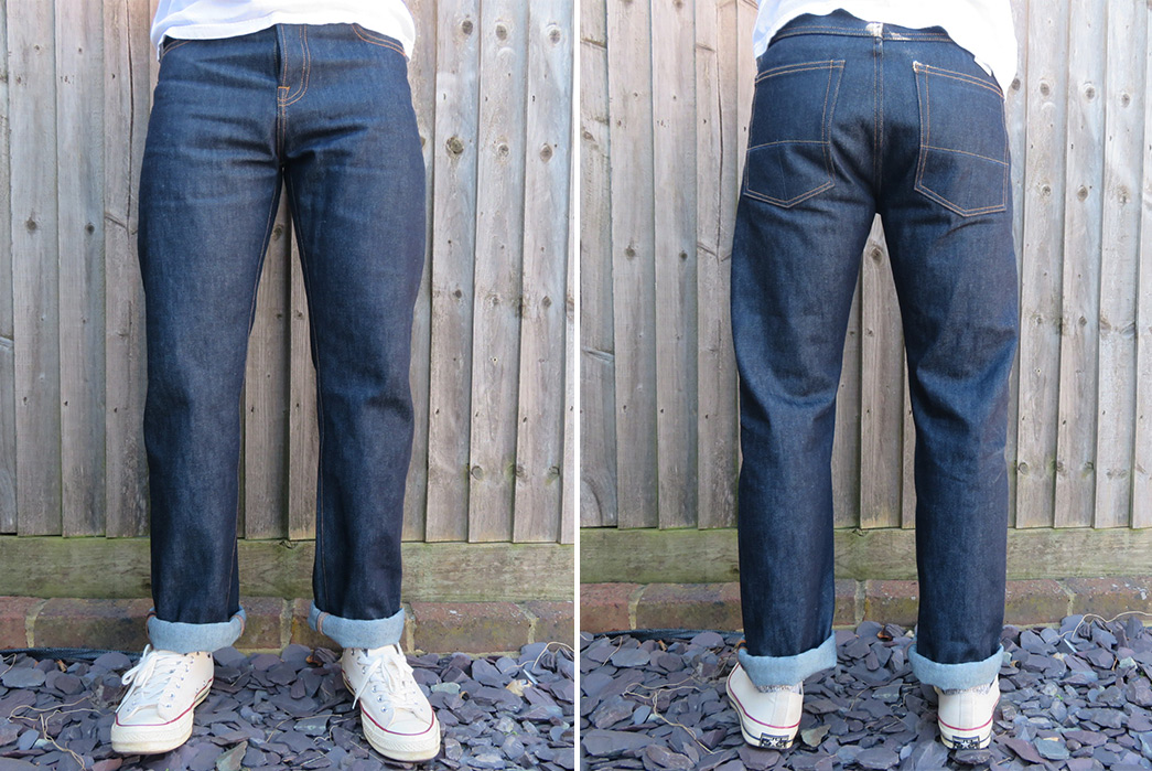 Tellason-Stock-Denim-Jeans---Denim-Review-Regular-Straight---James-is-6',-168-pounds,-and-wears-a-size-33