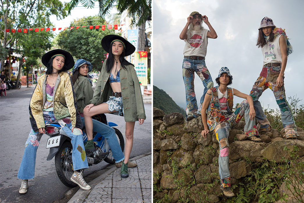 Kapital-Heads-to-Vietnam-For-Its-2020-Lookbook-three-females-and-three-mailes