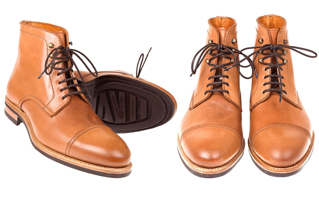 Natural-Leather-Boots---Five-Plus-One-Plus-One---Carmina-Natural-Shell-Cordovan
