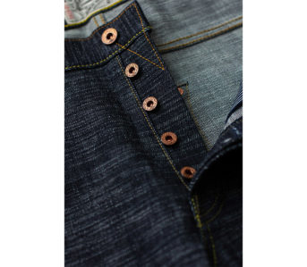 Selvedge-Slub-Jeans---Five-Plus-One-4)-The-Oldblue-Company-Over-Slub-Selvedge-front-top-buttons