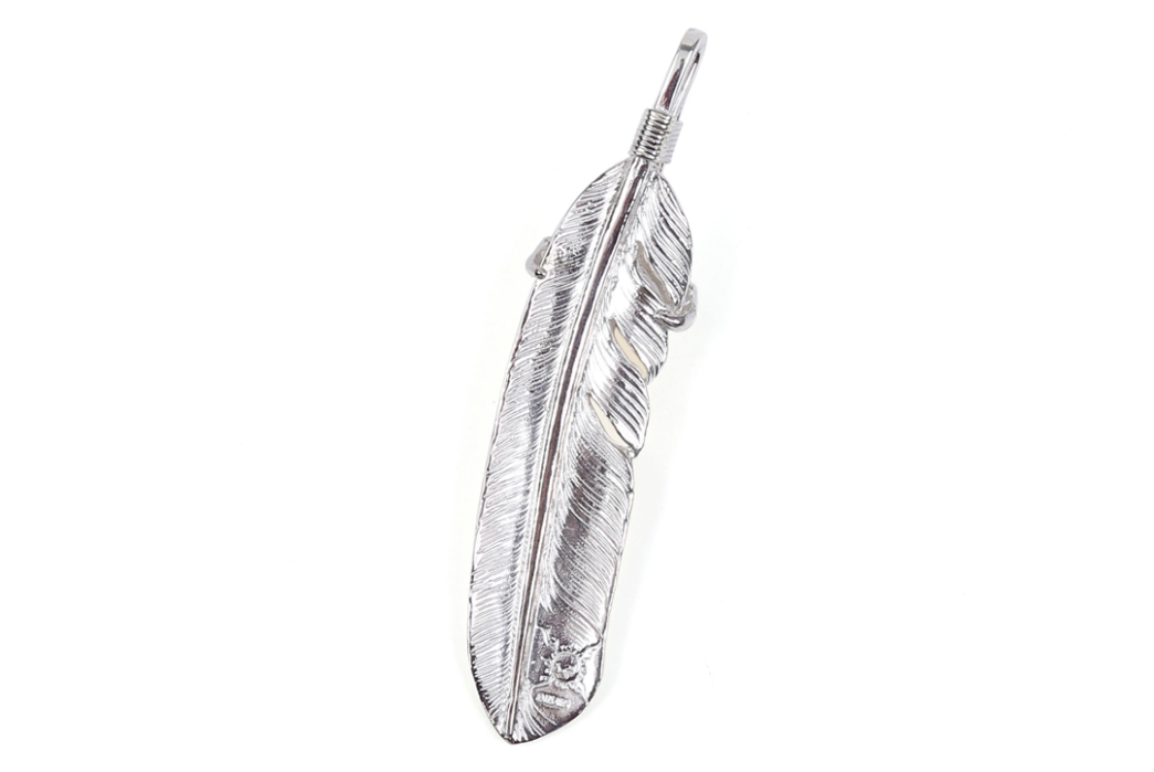Sink-Your-Talons-Into-The-First-Arrow's-Large-Eagle-Claw-Silver-Feather-Pendant-2