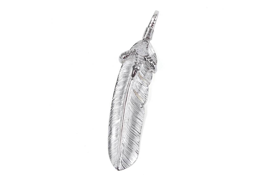 Sink-Your-Talons-Into-The-First-Arrow's-Large-Eagle-Claw-Silver-Feather-Pendant-3