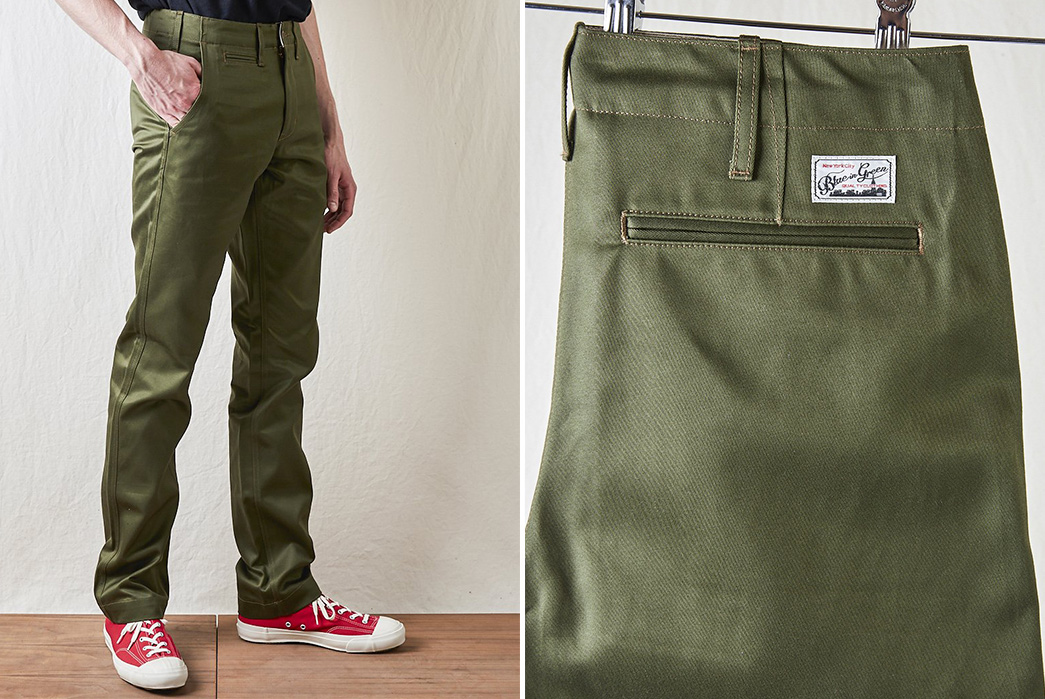 Blue-In-Green-Adds-Chinos-To-Its-In-House-Roster-model-and-hanged