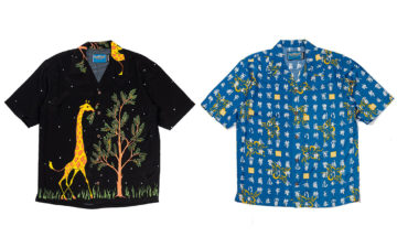 Do-The-Truffle-Shuffle-In-These-Pherrow's-x-Head-Goonie-Hawaiian-Shirts-fronts-black-and-blue