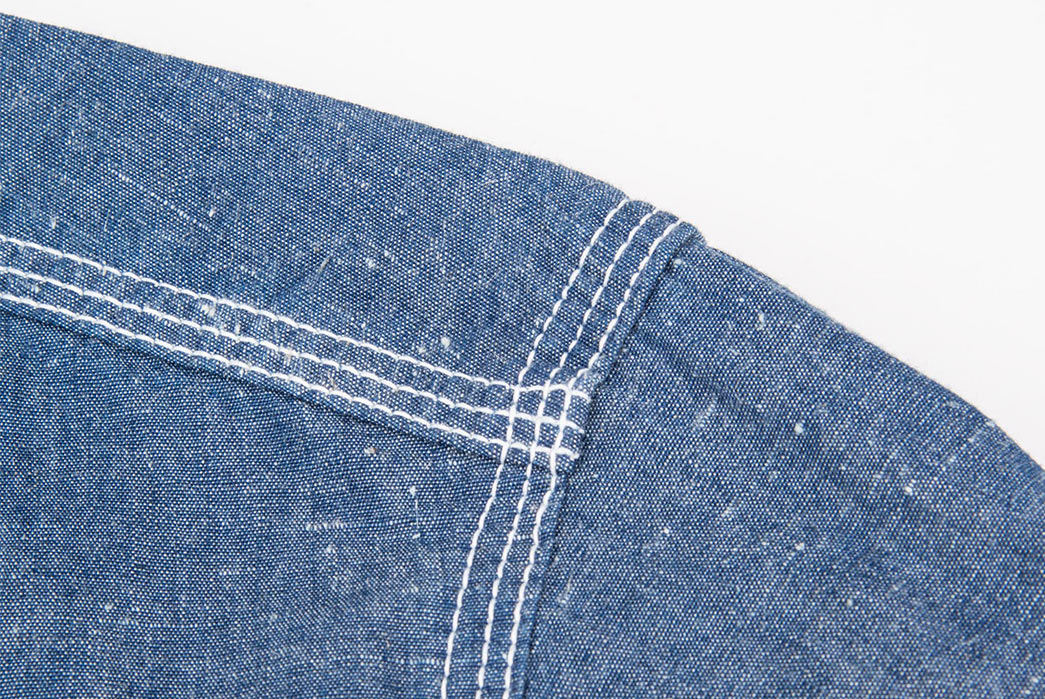Freenote-Cloth's-Lambert-Shirt-Is-a-Finely-Tuned-Chambray-shoulder