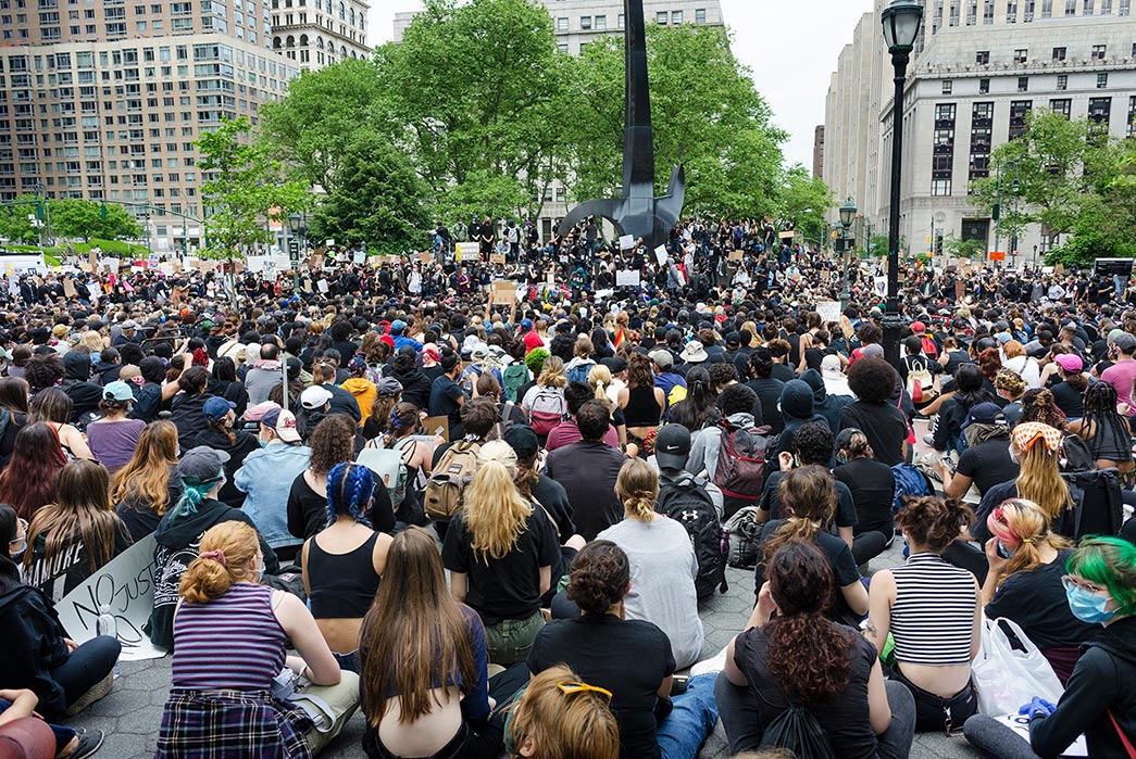 NYC's-Black-Lives-Matter-Protests-In-Pictures-by-Eric-Kvatek-sitting