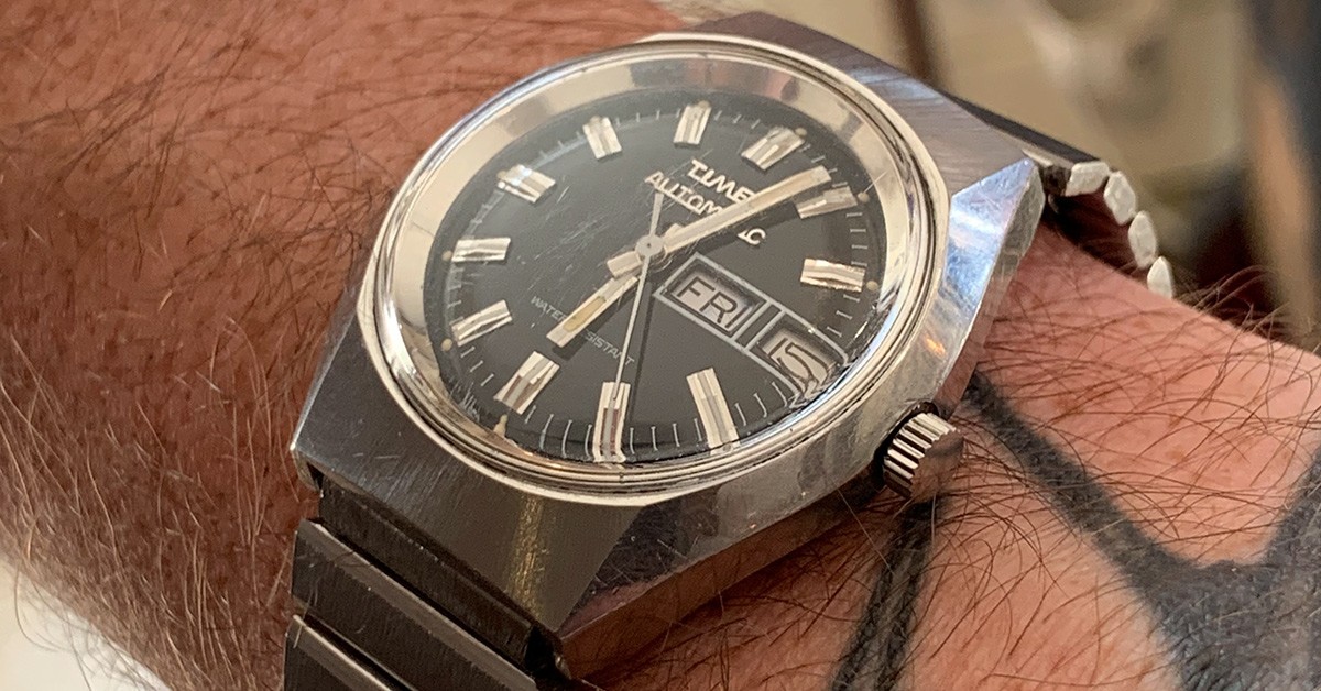 North Menswear Flogs a 1970s Timex Automatic Watch