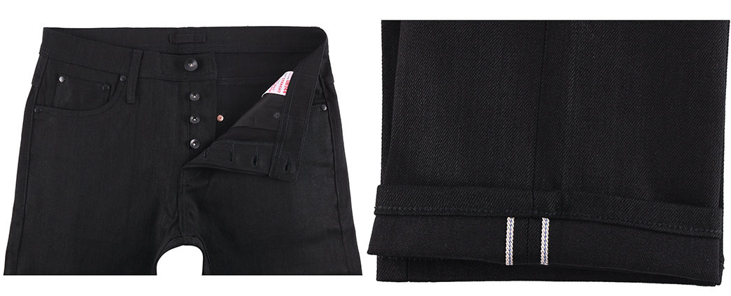 Summerweight-Selvedge-(2020-Edition)---Five-Plus-One 1) Unbranded: 11Oz. Solid Black Stretch Selvedge