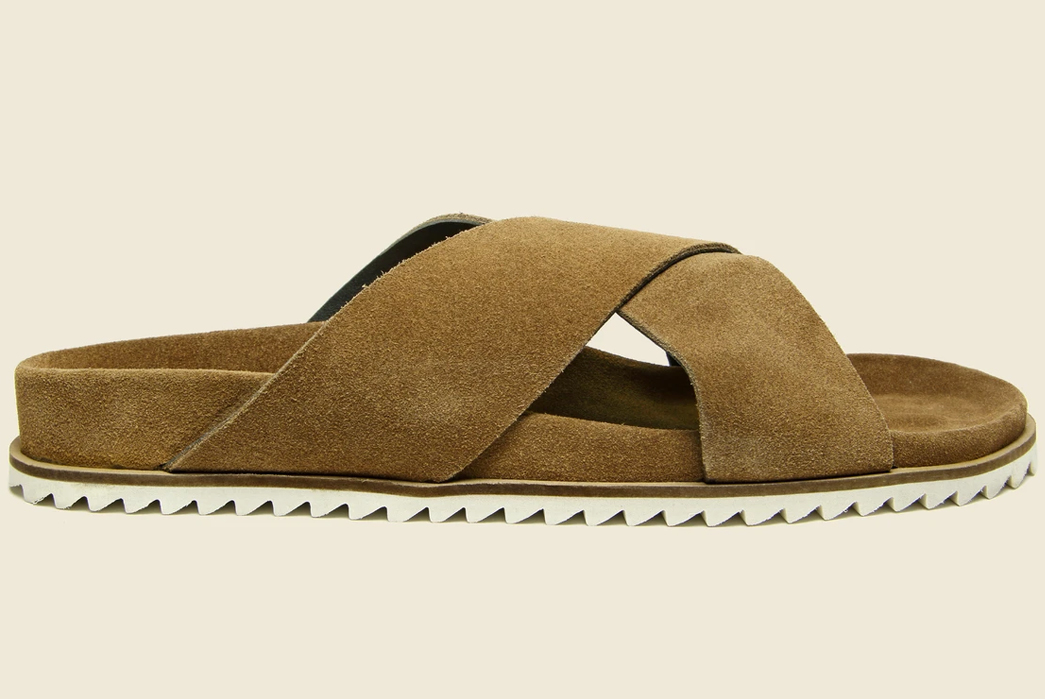 Carve-Up-the-Beach-With-Shoe-The-Bear's-Cross-Suede-Slide-single-side