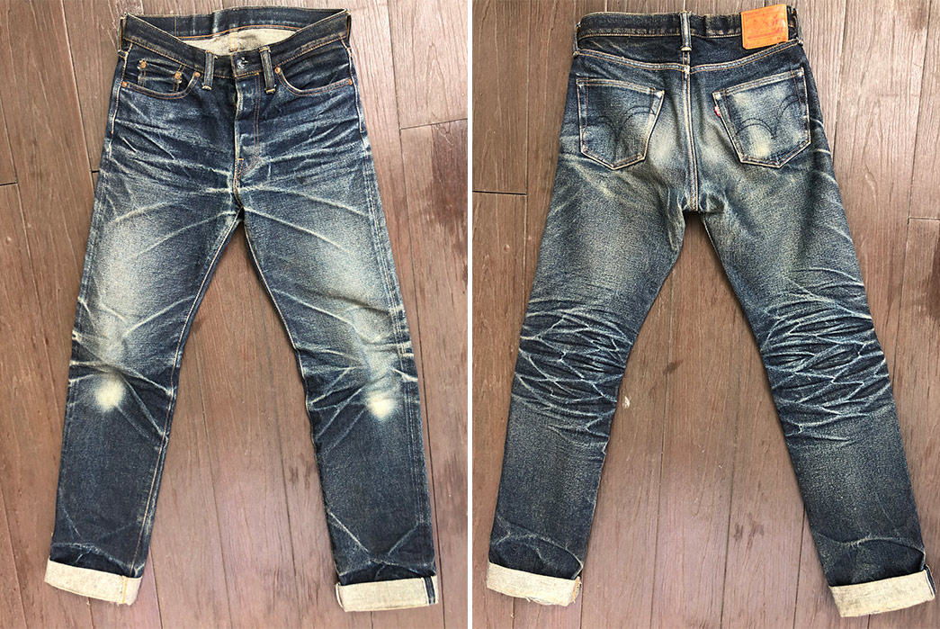 Fade-Friday---Samurai-S710XX-(5-Years,-4-Washes,-No-Soaks)-front-back