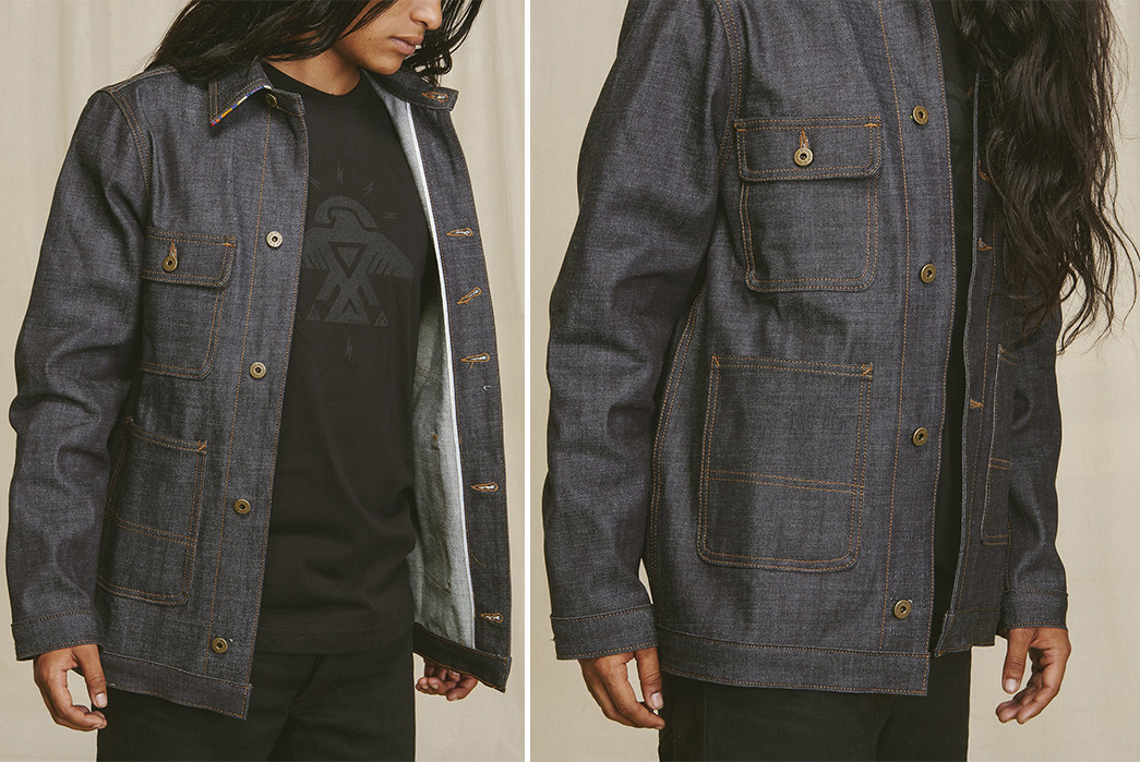 Ginew-Puts-Nihon-Menpu-Selvedge-To-Work-With-Its-Chore-Jacket-detailed