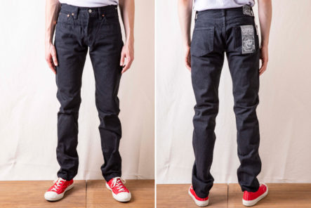 Samurai's-S511NBKii-NTA-Colorfast-Jeans-Will-Go-Up-In-Smoke-model-front-back