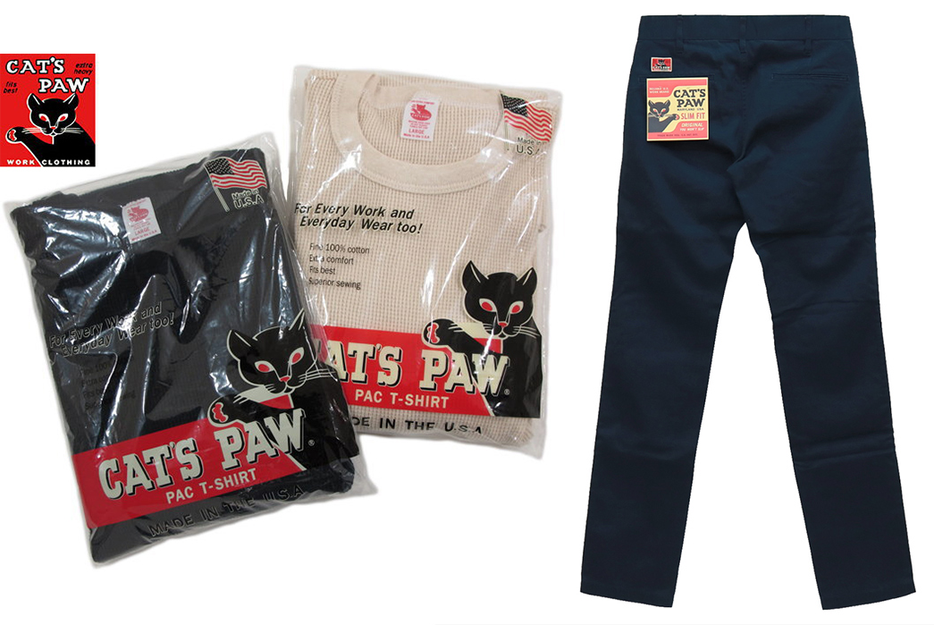 Toyo-Enterprise---A-Closer-Look-At-The-Multi-Faceted-Japanese-Heritage-Clothing-Giant-Cat's-Paw-thermal-tees-and-Work-Pants-via-Miyoshiya-and-More-Net
