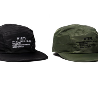 WTAPS-Reports-For-Duty-With-Its-Nylon-7-Panel-T-7-01-Cap-black-green-front-side
