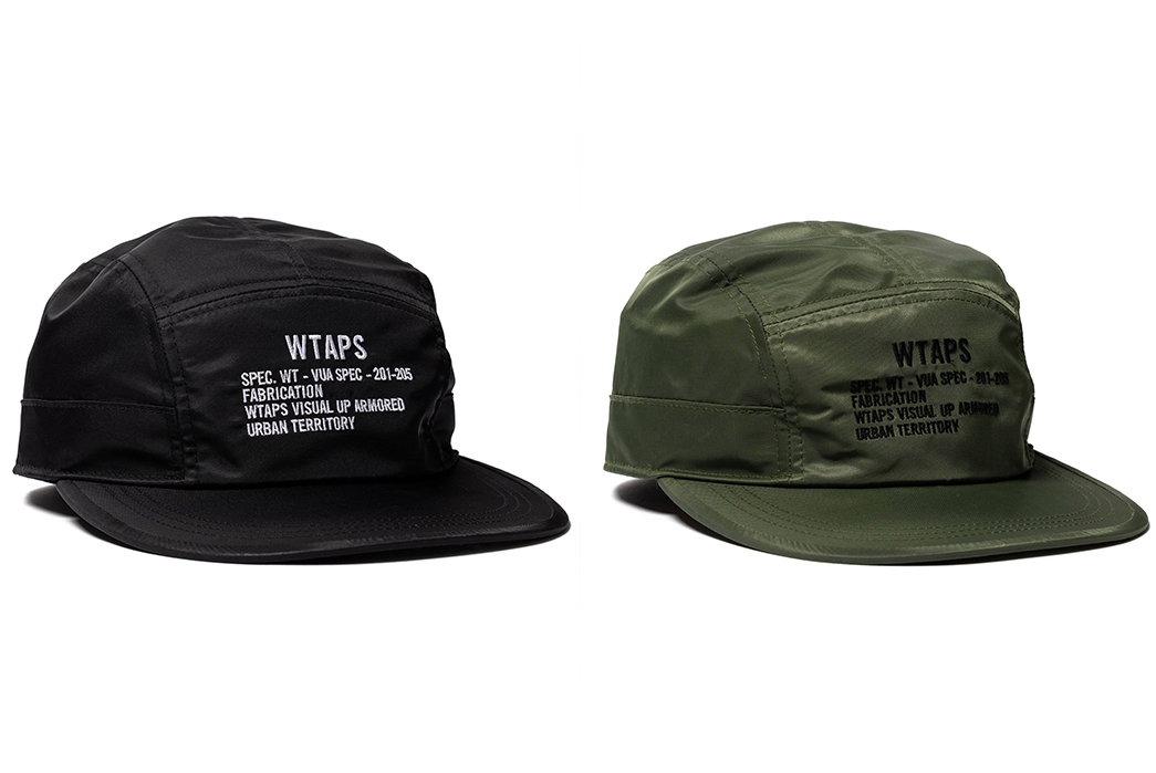 WTAPS-Reports-For-Duty-With-Its-Nylon-7-Panel-T-7-01-Cap-black-green-front-side