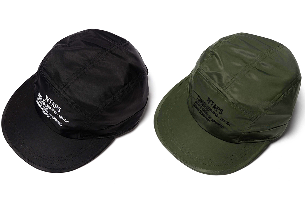 WTAPS-Reports-For-Duty-With-Its-Nylon-7-Panel-T-7-01-Cap-black-green-front-top