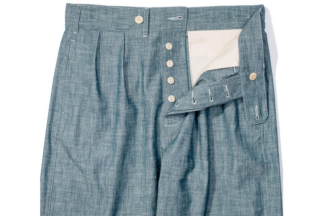 Allevol-Brunel-Chambray-Chino-front-top-open