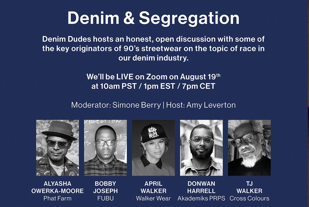 Denim Dudes Hosts Webinar on Denim & Segregation Today