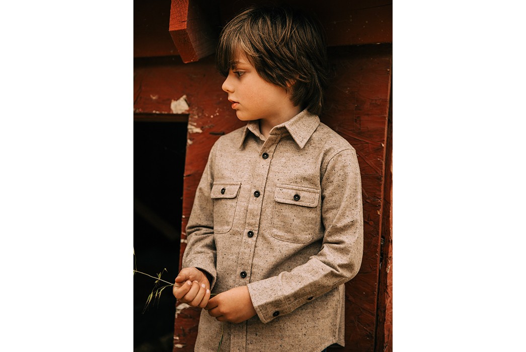 Match-Work-Shirts-With-Your-Nippers-With-The-Taylor-Stitch-Yosemite-Shirt-kid-in-grey-shier