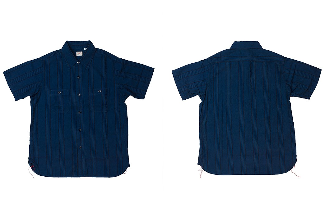 Sweeten-Up-Your-Shirt-game-With-Sugar-Cane's-Indigo-Dyed-Seersucker-Summer-Shirt-front-back