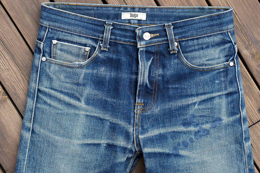 Fade-Friday---SOSO-Classic-Selvedge-22-oz.-(14-Months,-5-Washes,-5-Soaks)-front-top