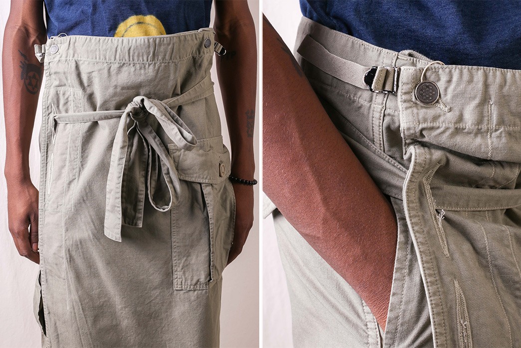 Kapital-Wraps-Up-Charmingly-Questionable-Rip-Stop-Cargos-model-front-and-detailed