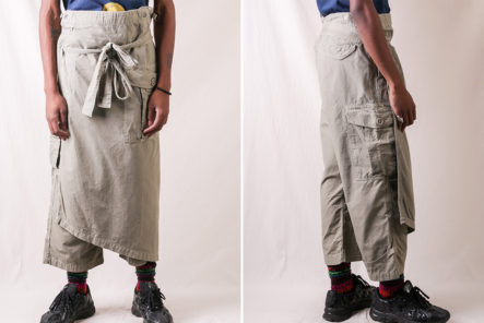 Kapital-Wraps-Up-Charmingly-Questionable-Rip-Stop-Cargos-model-front-and-side