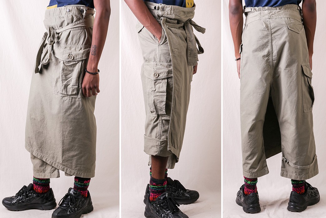 Kapital-Wraps-Up-Charmingly-Questionable-Rip-Stop-Cargos-model-front-side-back