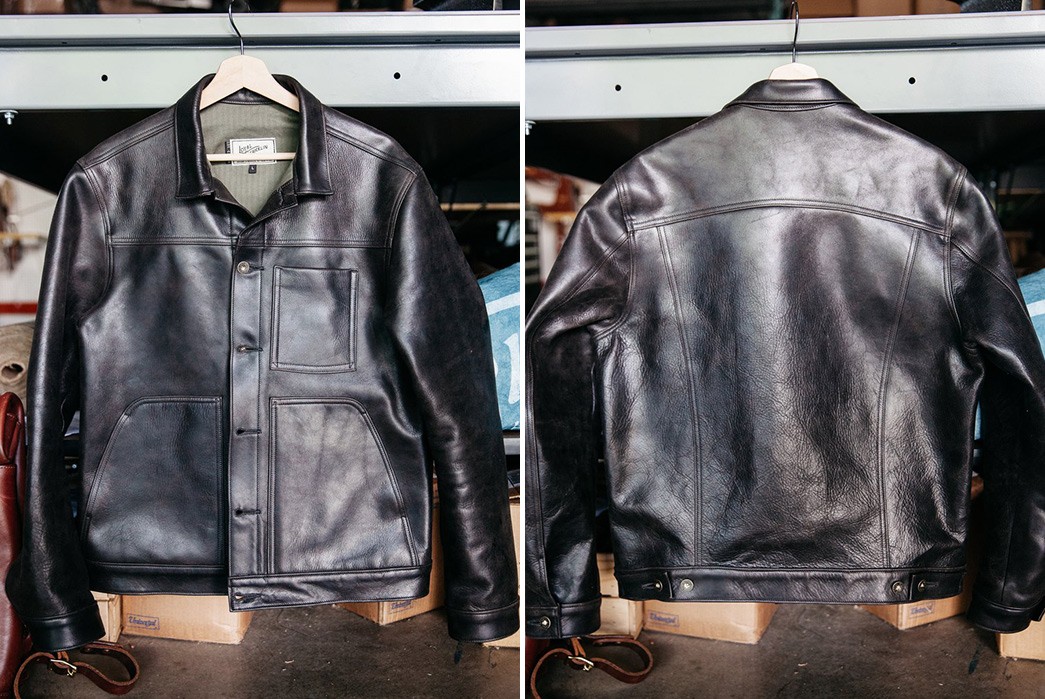 Loyal-Stricklin-Offers-Its-Wayman-Jacket-In-Tumbled-Black-Horween-Chromexcel-Horsehide-front-back