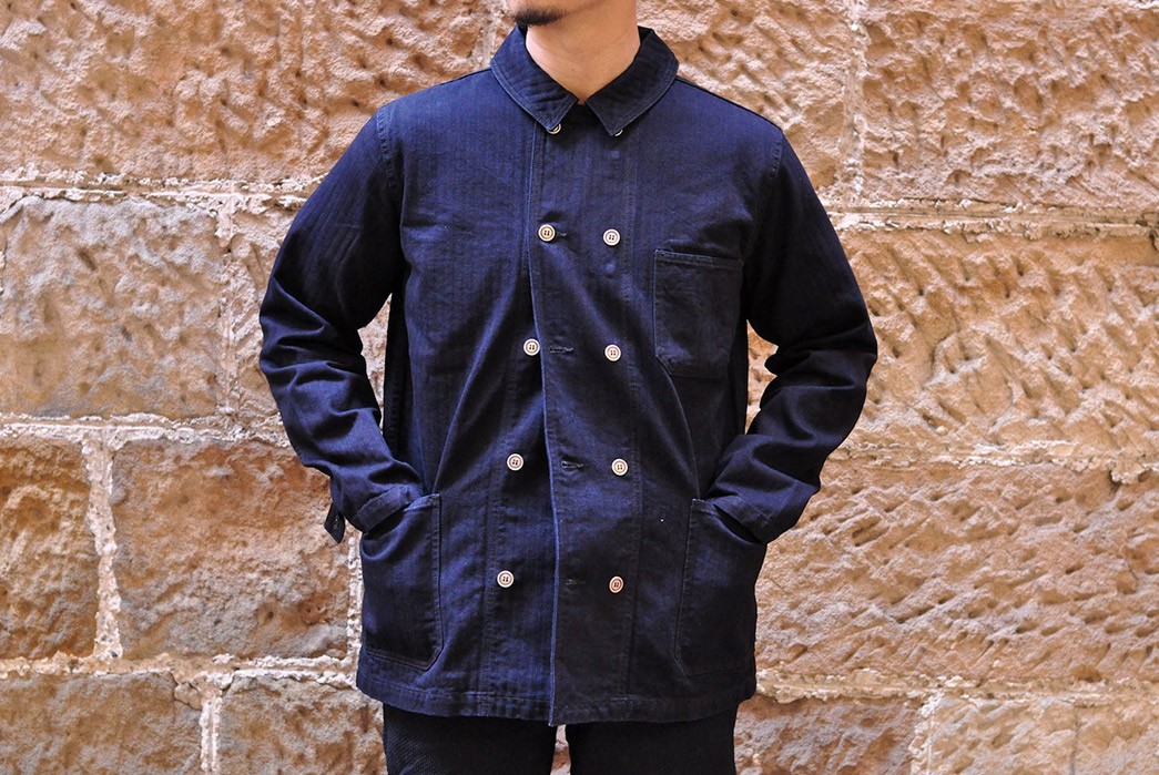 Pure-Blue-Japan-Serves-Up-an-Indigo-Dyed-HBT-Chore-With-A-Double-Button-Placket-model-front-2