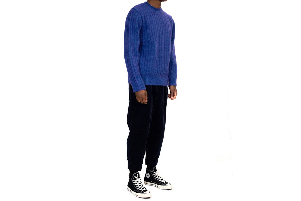 Seamlessly-Transition-Into-Fall-With-Schnayderman's-Latest-Mohair-Crewnecks-model-blue-front