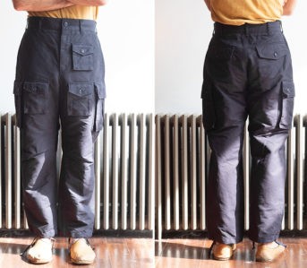 Stash-Your-Whole-Life-In-Engineered-Garment's-Double-Cotton-FA-Pant-model-front-back