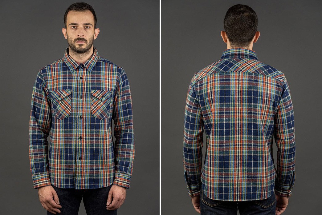 UES-Smashes-Into-Winter-With-More-Heavyweight-Flannel-Shirts-blue-front-back