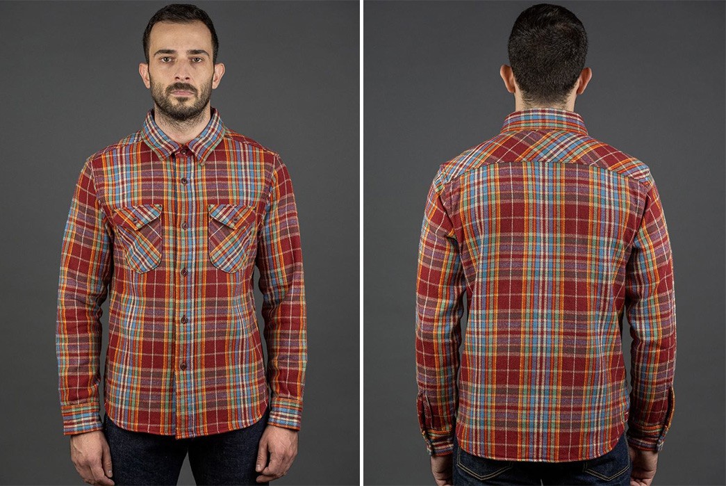 UES-Smashes-Into-Winter-With-More-Heavyweight-Flannel-Shirts-red-front-back
