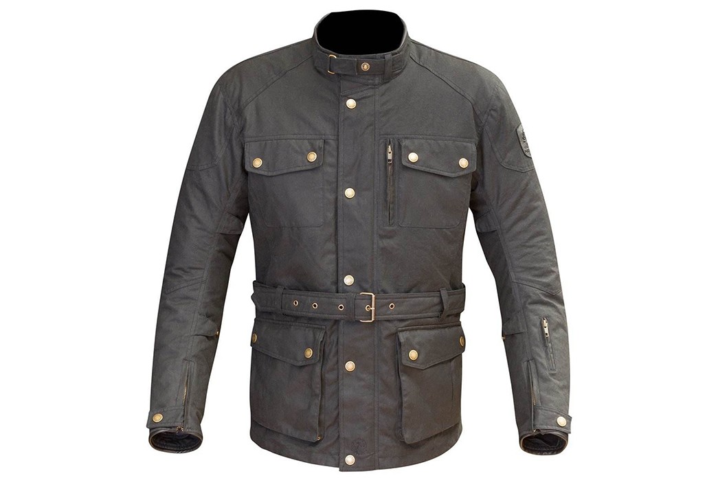 Belted-and-Waxed-Motorcycle-Jackets---Five-Plus-One 1) Merlin Atlow Waxed Jacket