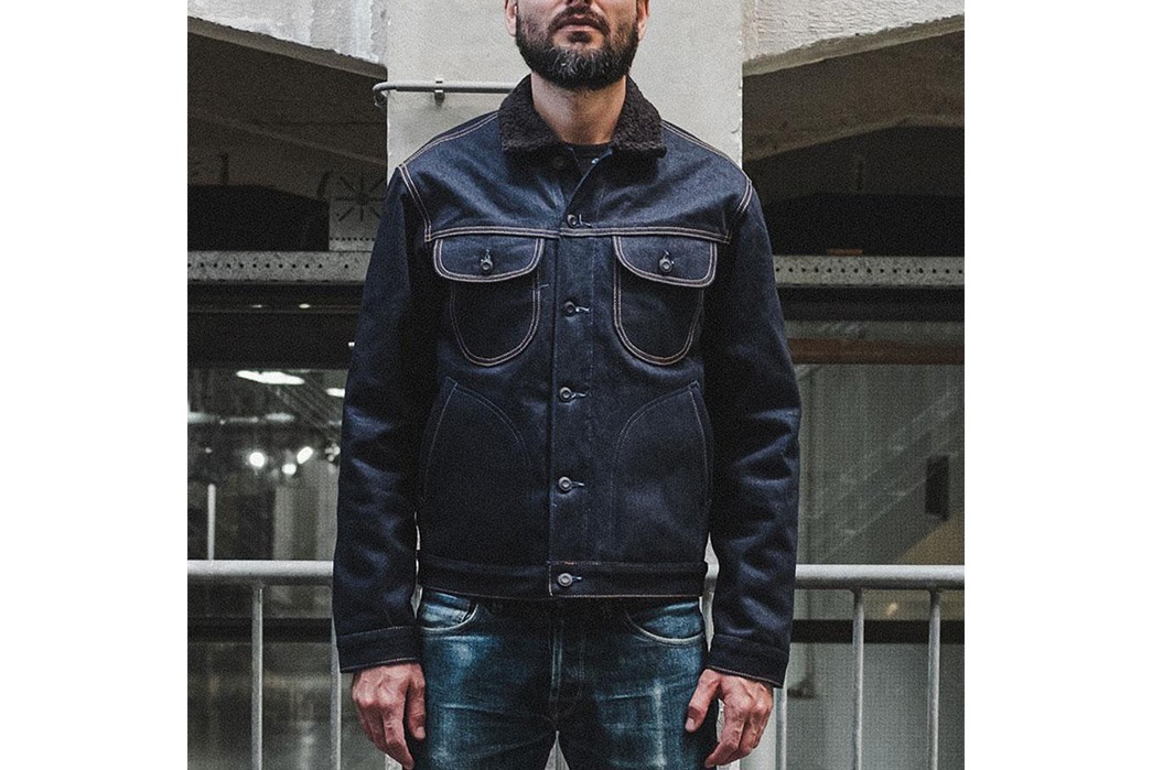 Benzak-Denim-Developers'-BDJ-04-Jacket-Uses-Recycled-Selvedge-Denim-From-Candiani-Mills-front-model