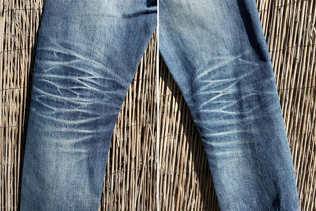 Fade Friday - Brave Star 14oz Unfinished Cone Mills Regular Taper (2  Years, 6 Washes, No Soaks)
