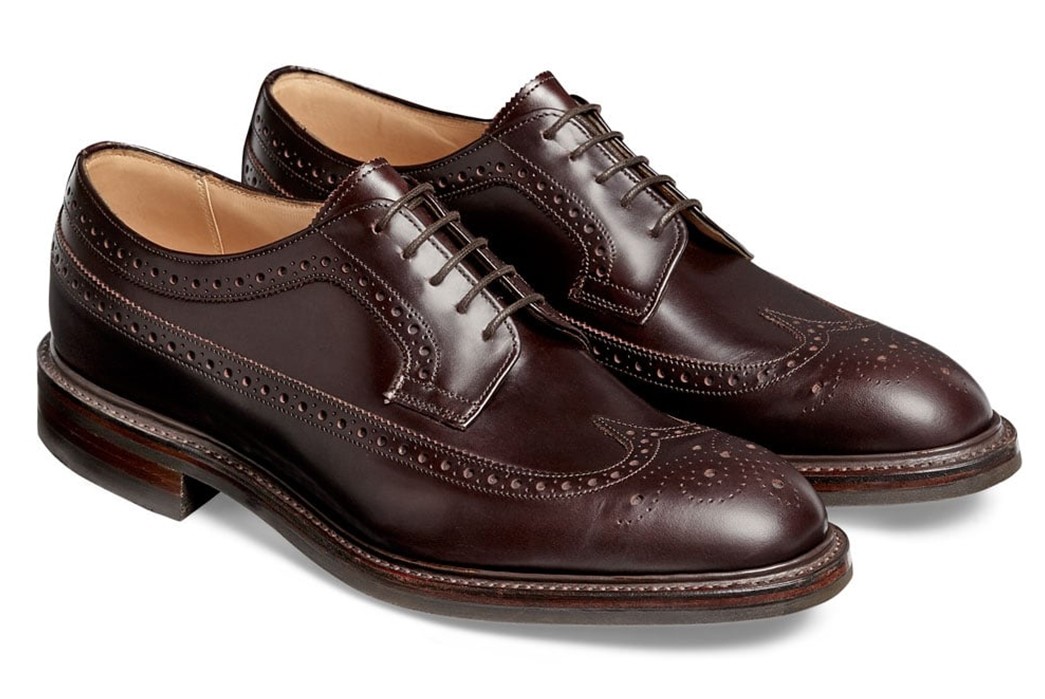 Long-Wing-Bluchers---Five-Plus-One 1) Cheaney: Oliver II R Long Wing Blucher in Burgundy Coaching Calf