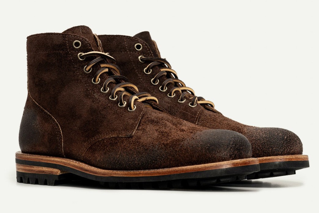 Oak-Street-Bootmakers-Crafts-a-Limited-Edition-Field-Boot-From-'Stampede'-Roughout-pair-side