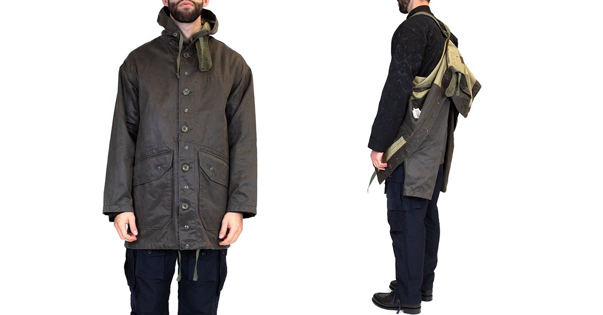 Strap Into The Engineered Garments Waxed Madison Parka