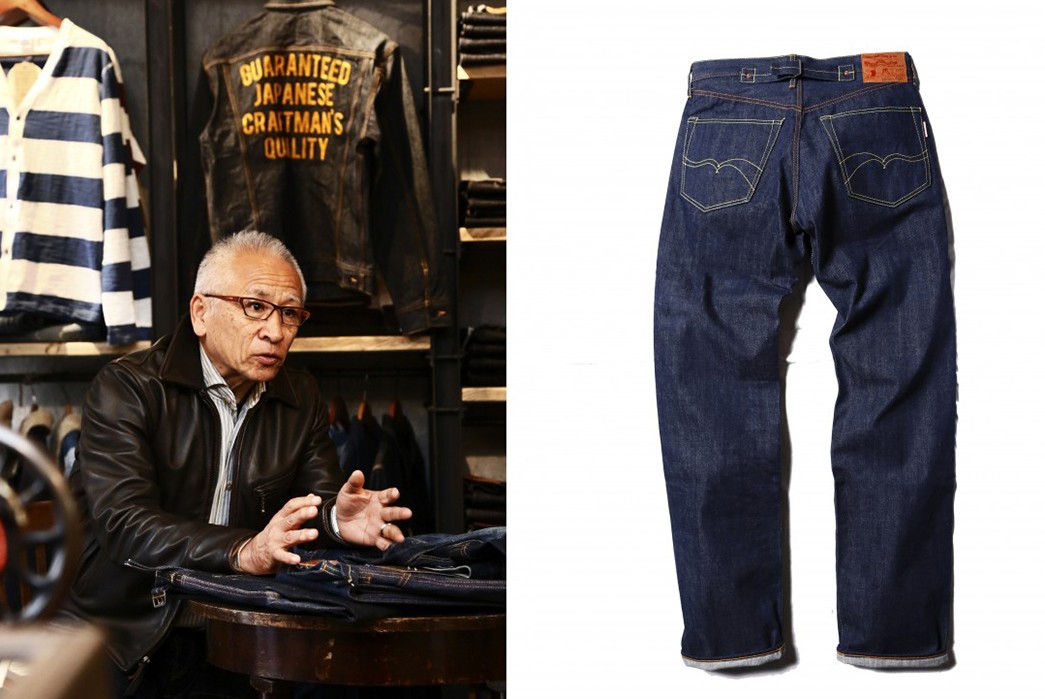 Studio-D'Artisan---Behind-The-Proprietors-Of-Japanese-Denim-As-We-Know-It-Currrent-SDA-owner,-Fujikawa-san-(left)-and-a-reissue-of-the-SD-D01-originally-released-in-1986-(right)-via-Clutch-Cafe