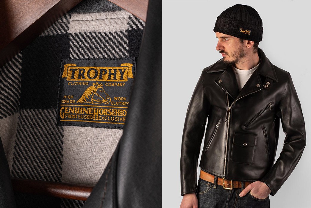 Be-a-Wild-One-In-Trophy-Clothing's-W-Rider's-Jacket-inside-brand-and-model