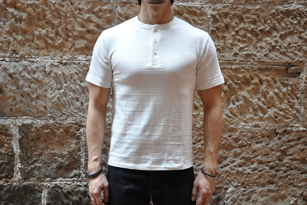 Button-Into-Warehouse-&-Co.'s-'Bamboo-Textured'-Loopwheeled-Henleys-model-front-white