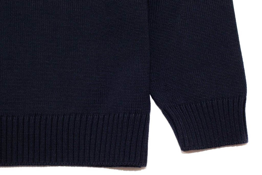 Dock-Into-Seamless-Merino-Wool-With-Arpenteur's-Latest-Sweater-front-down-and-sleeve