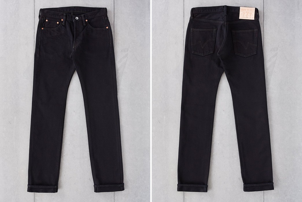 Iron Heart Sews Up Its Iconic 777 Jean In 21 oz. Overyded Black Raw ...