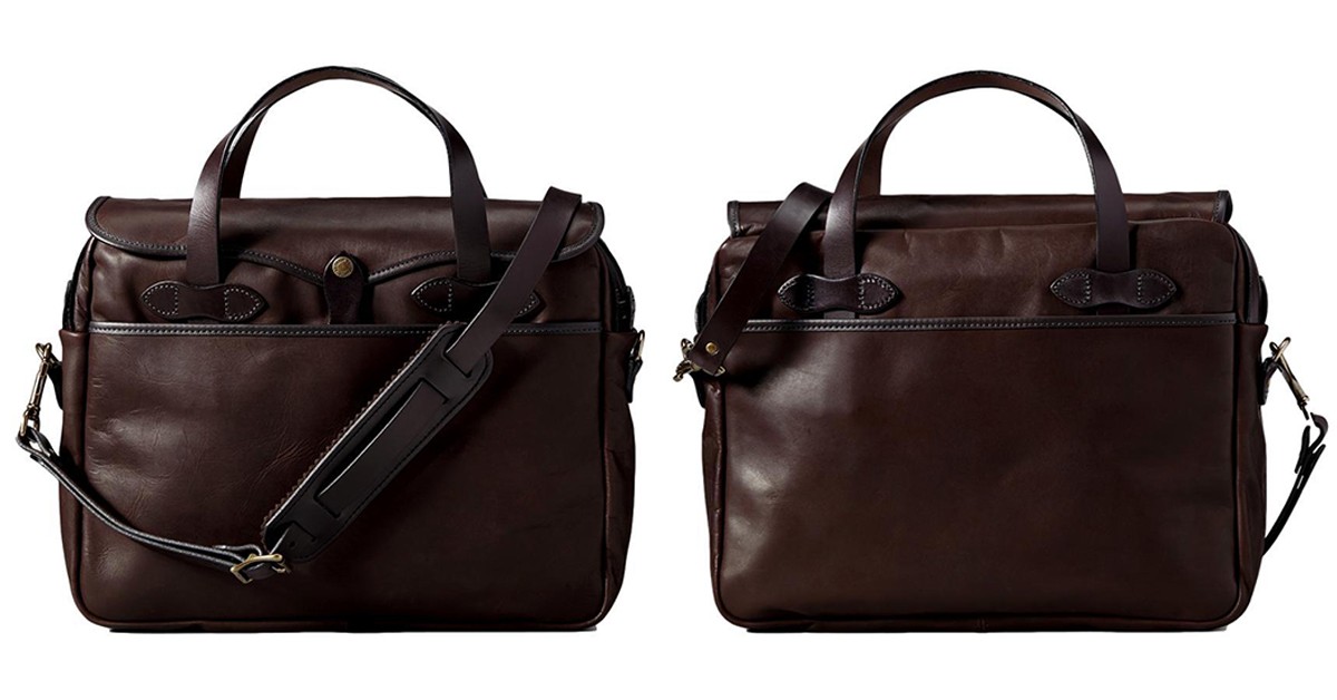 Finesse The Office With Filson's Weatherproof Original Briefcase