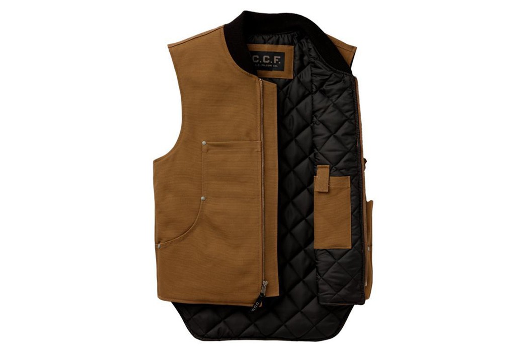 Filson's-C.C.F.-Work-Vest-Is-Workwear-Done-Right-front-open