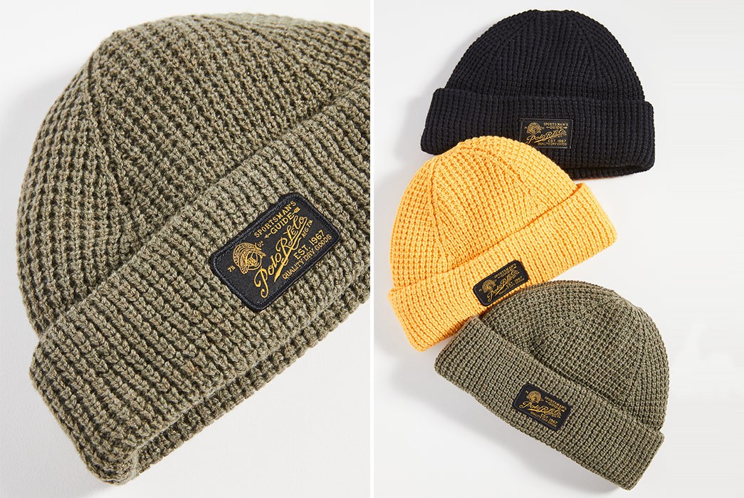 Heddels'-Last-Minute-Gift-Guide-2020 1)  Polo Ralph Lauren: Chunky Waffle Beanie