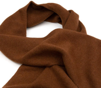 Stash-Cough-Drops-In-MHL's-Lambswool-Pocket-Scarf brown
